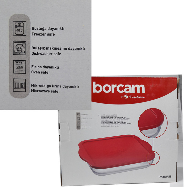 ظرف پخت پاشاباغچه مدل Borcam2022 مجموعه دوعددی