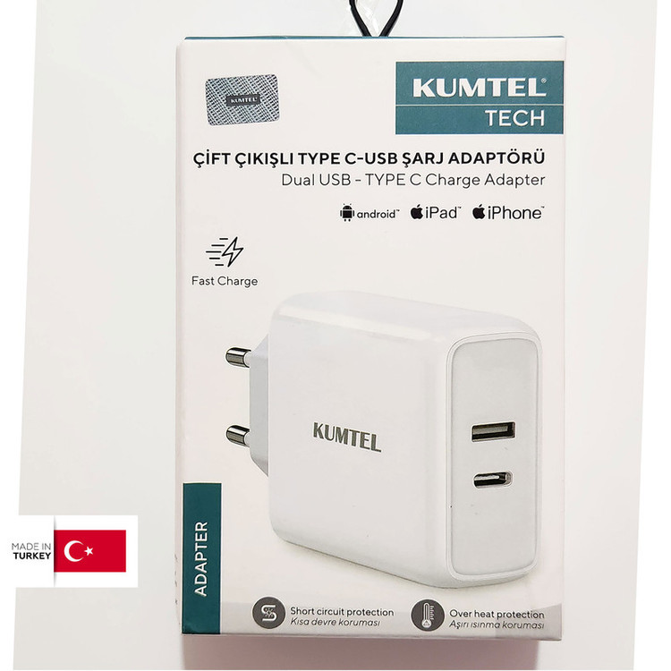 شارژر دیواری 38 وات کومتل مدل KT-PUC2