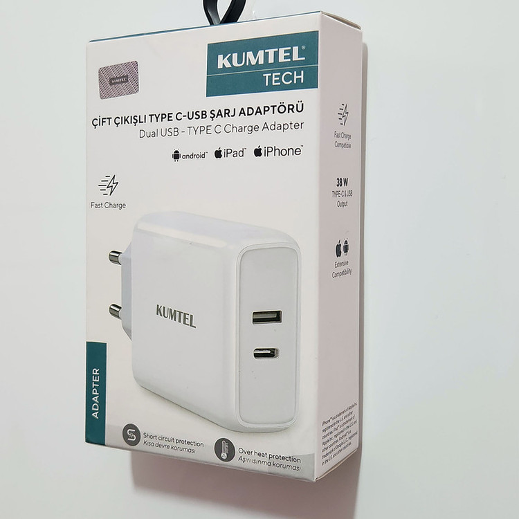 شارژر دیواری 38 وات کومتل مدل KT-PUC2