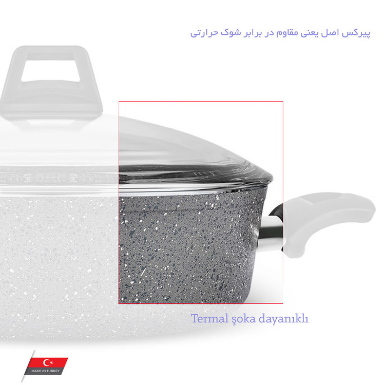 در قابلمه و تابه مدل BOMBELİ سایز 16