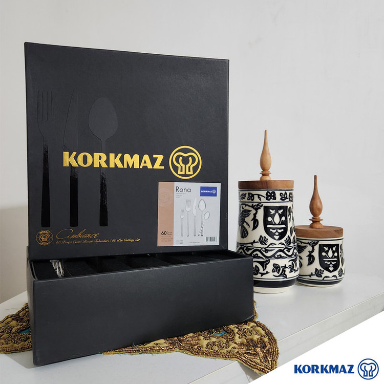 سرویس قاشق و چنگال 60 پارچه کرکماز مدل RONA