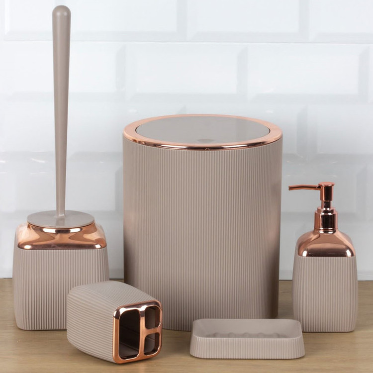 ست سرویس بهداشتی 5 پارچه فری هوم مدل Black Copper