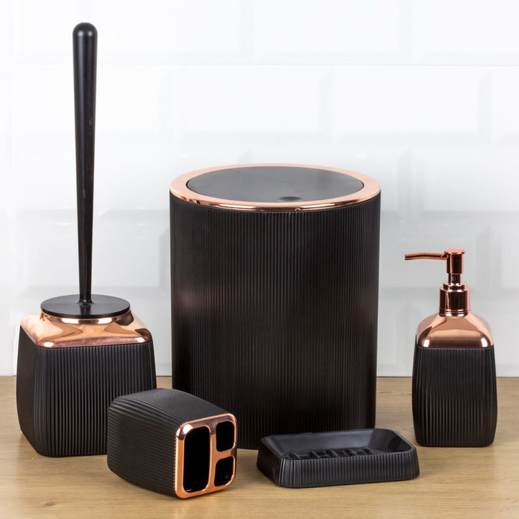 ست سرویس بهداشتی 5 پارچه فری هوم مدل Black Copper