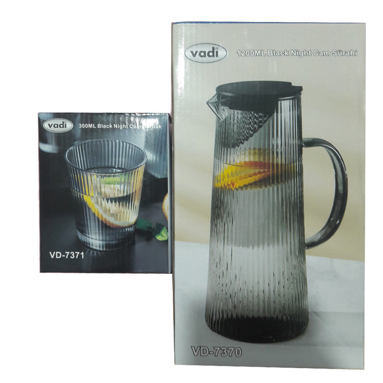 سرویس پارچ و لیوان 7 پارچه وادی مدل Night