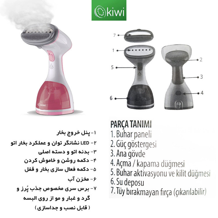 اتو بخار کیوی مدل KSI-650