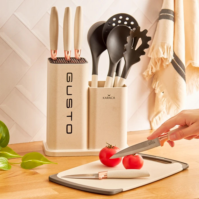 سرویس چاقو و کفگیر ملاقه 12 پارچه کاراجا مدل Gusto