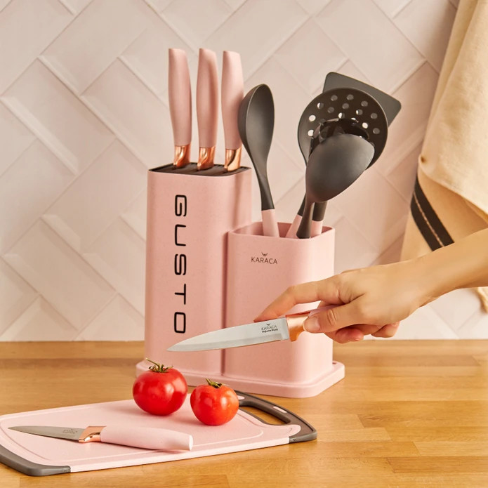 سرویس چاقو و کفگیر ملاقه 12 پارچه کاراجا مدل Gusto