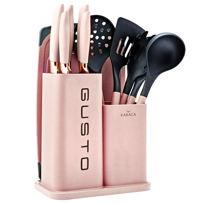 سرویس چاقو و کفگیر ملاقه 12 پارچه کاراجا مدل Gusto
