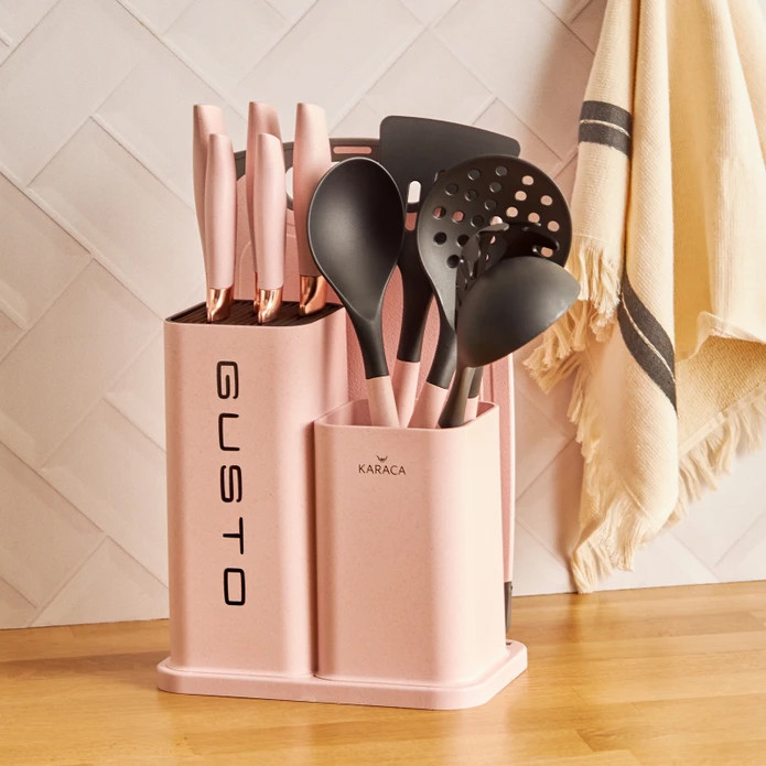 سرویس چاقو و کفگیر ملاقه 12 پارچه کاراجا مدل Gusto