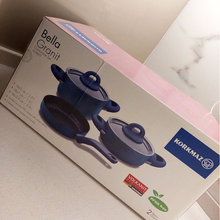 سرویس قابلمه 5 پارچه کرکماز مدل Bella A2869