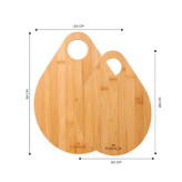 تخته برش کاراجا مدل Damla مجموعه 2 عددی