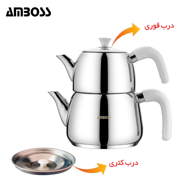 ست کتری و قوری آمبوس مدل PEARL-4691