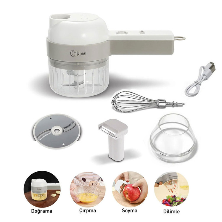 خردکن کیوی مدل شارژی 4in1 KC-8230