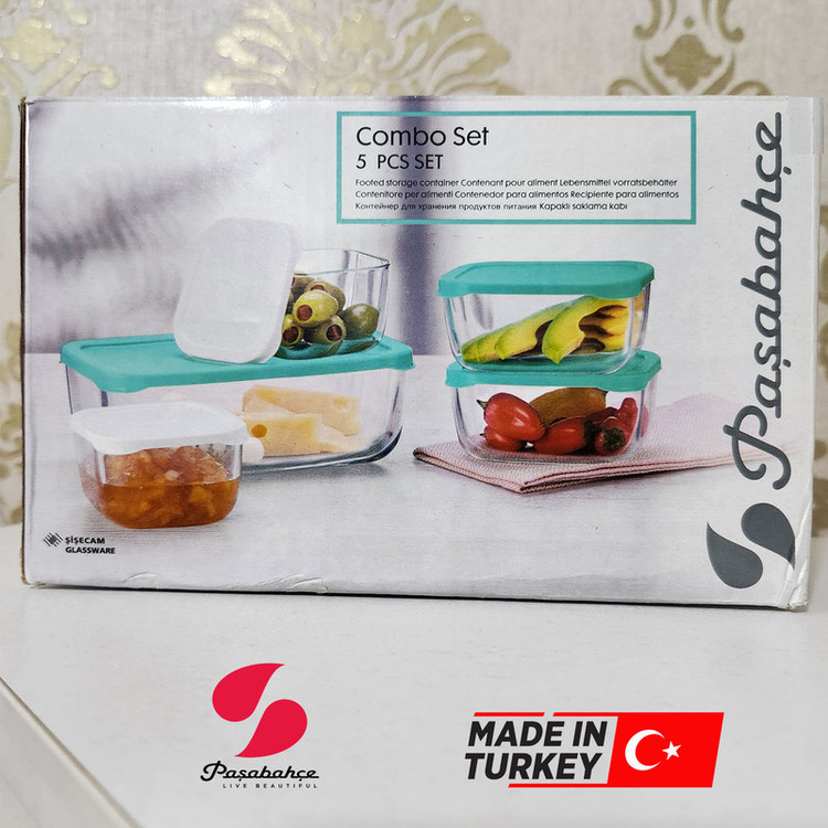 ظرف نگهدارنده پاشاباغچه مدل COMBO مجموعه 5 عددی