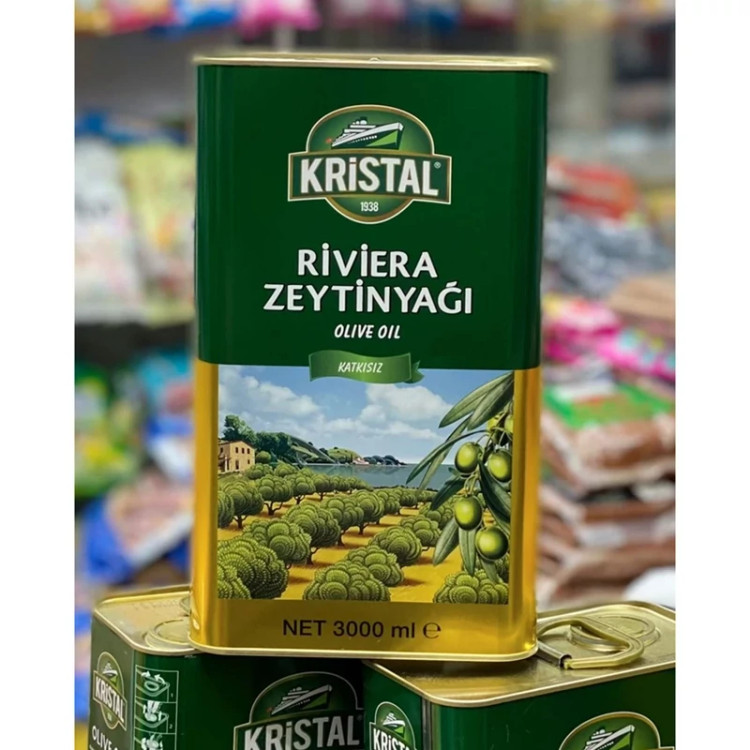 روغن زیتون کریستال 3 لیتری محصول ترکیه