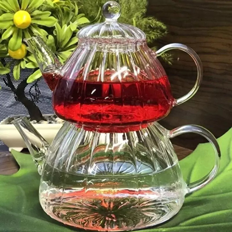 ست کتری و قوری کاراجا مدل LORI بوروسیلیکات