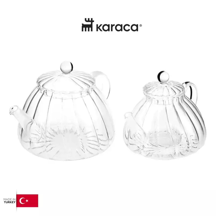 ست کتری و قوری کاراجا مدل LORI بوروسیلیکات