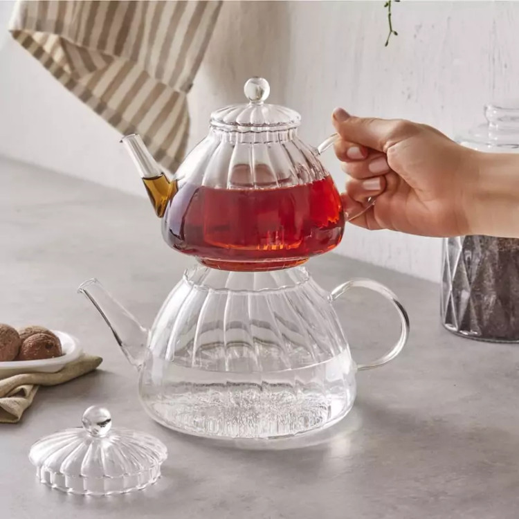ست کتری و قوری کاراجا مدل LORI بوروسیلیکات