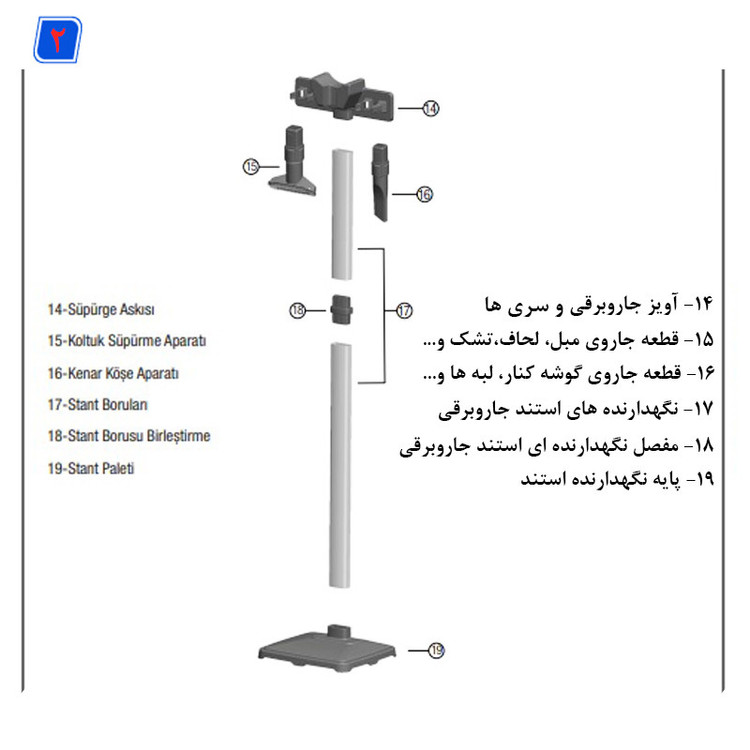 جاروبرقی فانتوم مدل PROVAC P5000
