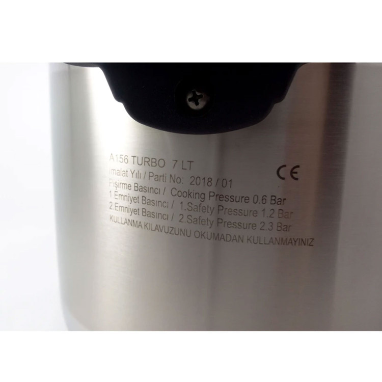 زودپز کرکماز مدل توربو TURBO A156 گنجایش 7 لیتر
