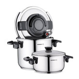 زودپز دوقلو کرکماز 7 و 4 لیتر مدل Alessa A178