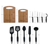 ست تخته برش، چاقو و قاشق کاراجا مدل Stark مجموعه 11 پارچه