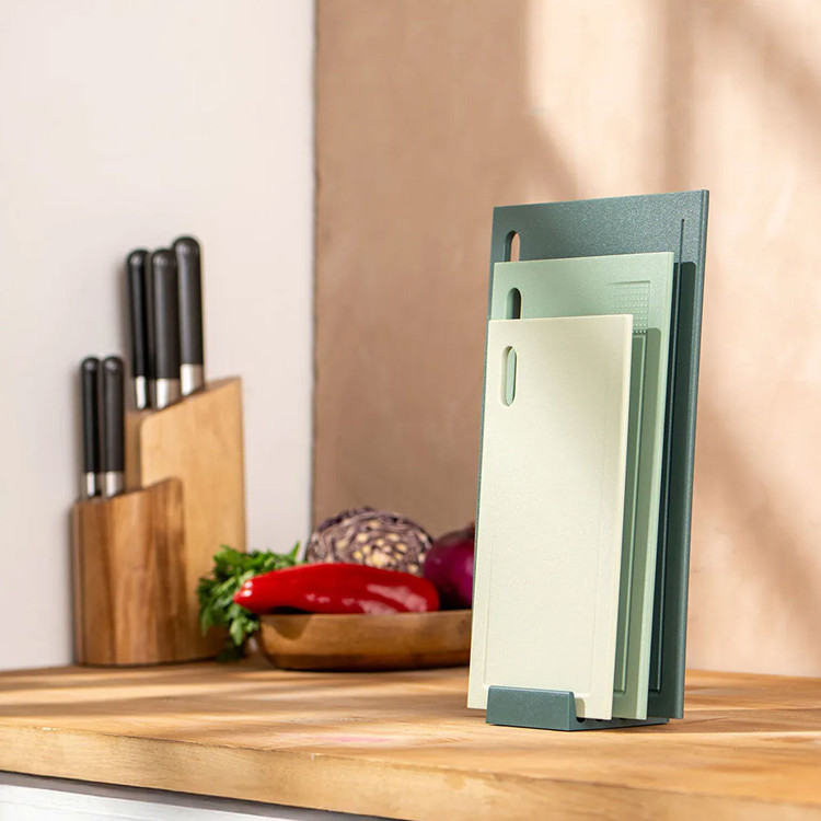 ست تخته برش امسان مدل RUSTIK مجموعه 3 عددی به همراه استند